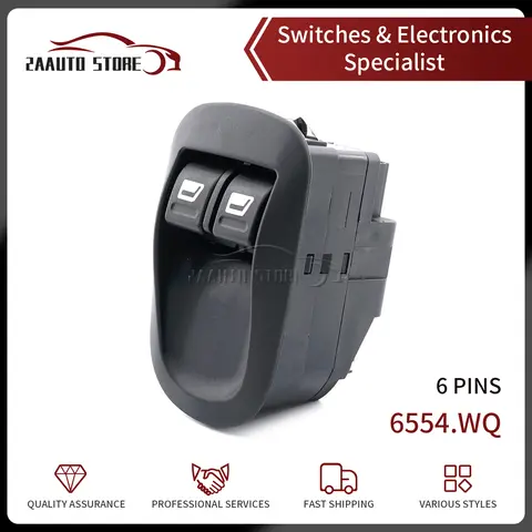 전동차 파워 윈도우 미러 컨트롤 스위치 마스터 버튼 노브 655 4wq, 푸조 206 2000-2010 655 4.wq 96316306XT 용