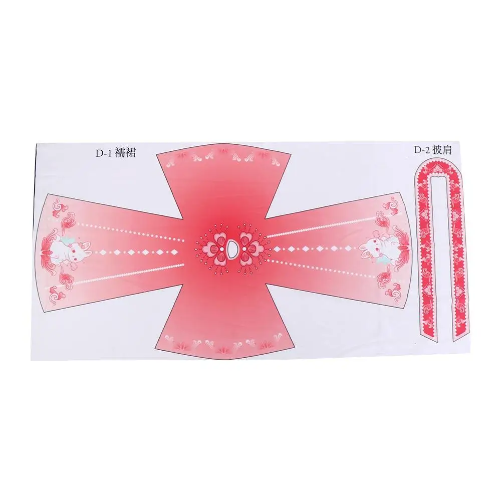 Ancient Dress DIY Hanfu Clothes Toys Wear Skirt Doll's Hanfu Clothes DIY Kit Handmade Handcrafts Doll Clothing Design DIY Toys