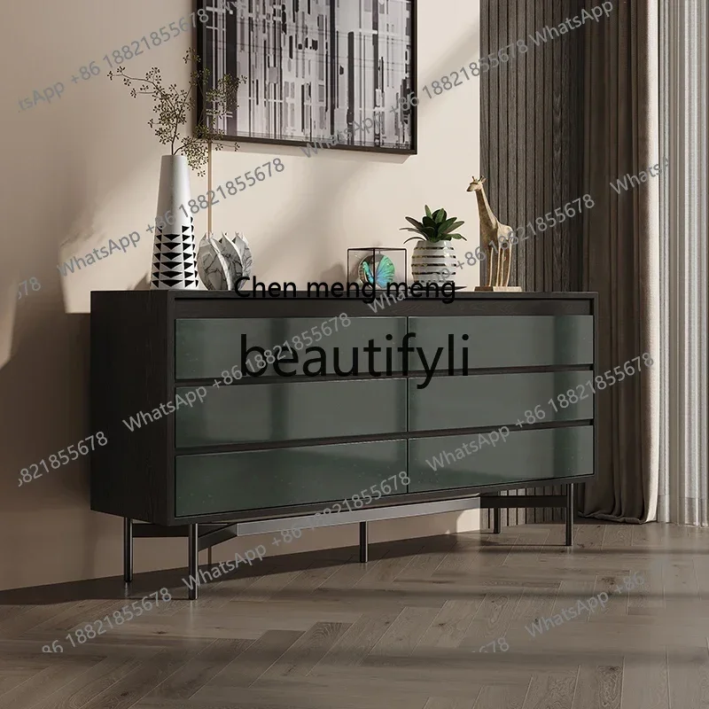 

D178 Italian light luxury six-chest cabinet living room wall storage decoration household storage bedside cabinet