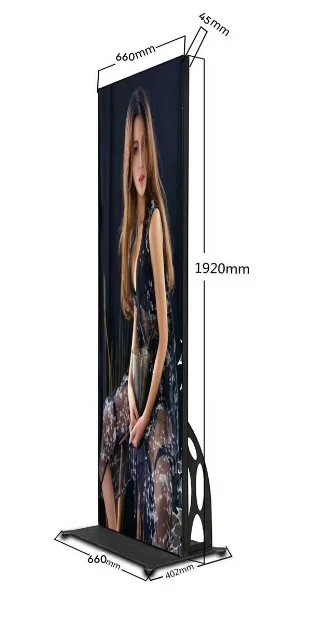 YAKE Indoor Full Color Large Size 640x1920mm P2.5 P1.25 P1.53 P1.86 P2 P3 High Brightness Poster Customized LED Display Screen