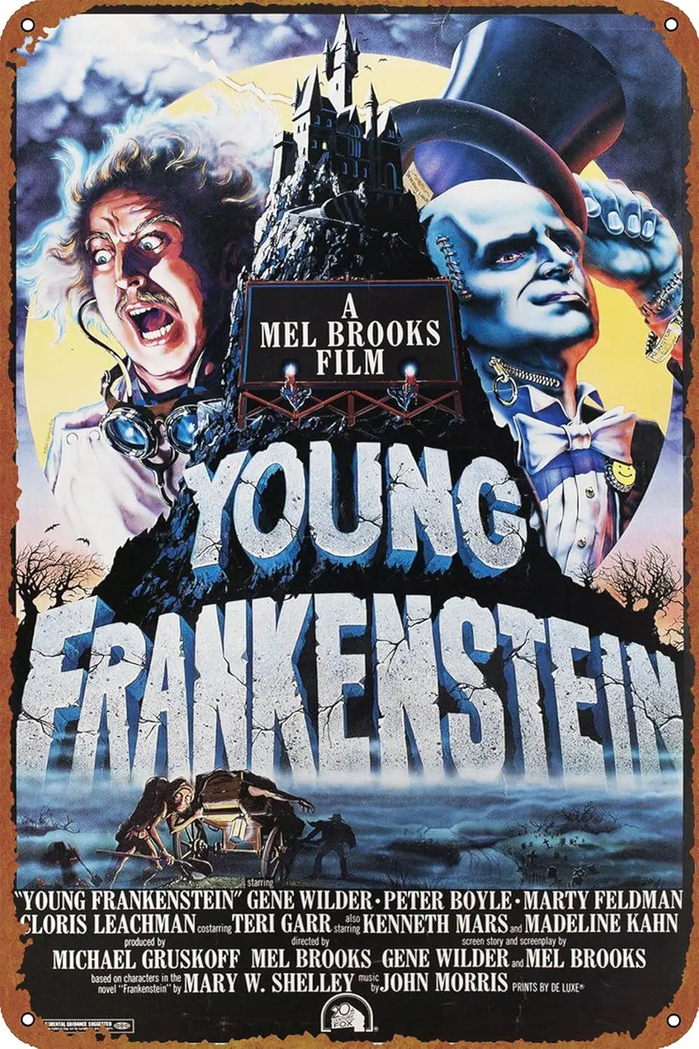 Young Frankenstein Movie Poster Retro Metal Tin Sign