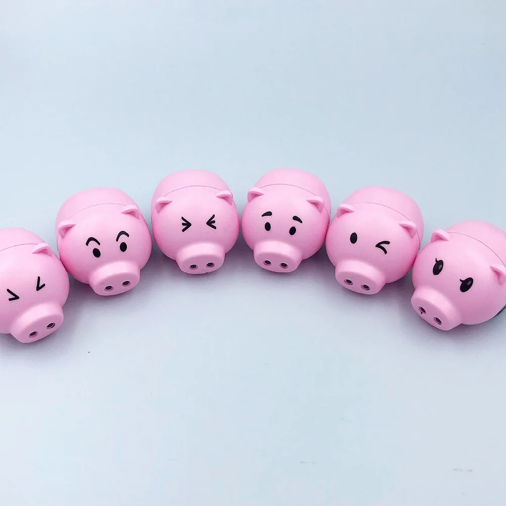 Voiture à tirer cochon créative pour enfants, véhicule à inertie lisse, Design de dessin animé, activité amusante pour le jeu, idée cadeau, 18 pièces