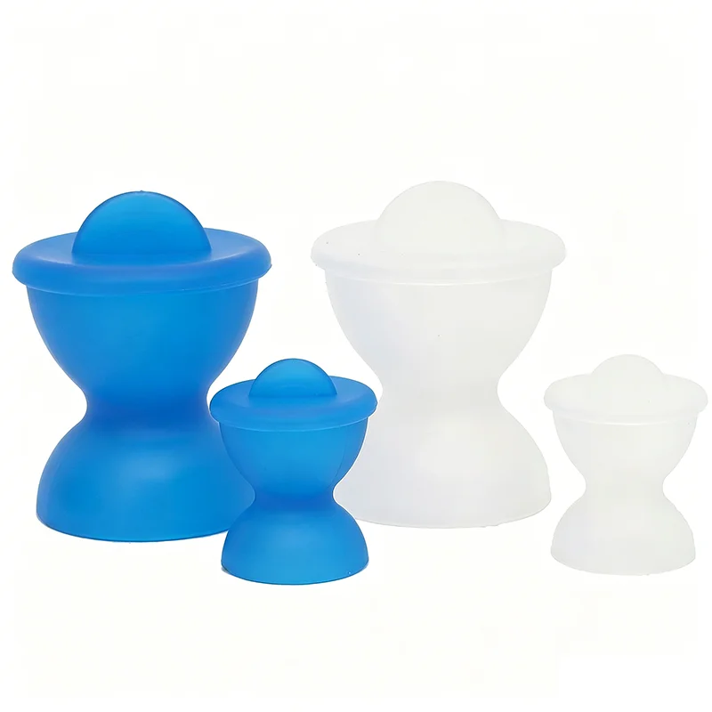 Silicone Cups With Cap Mixing Bowl Acrylic Non-Stick Clean Cup Flexible Rubber Mixing Cup