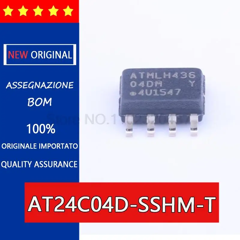 5pcs original AT24C04D-SSHM-T 04DM SOP8 AT24C04 Erasable programmable read-only memory,