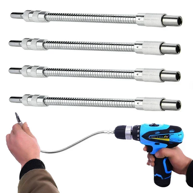 150 200 300 400mm Flexible Shaft Tool Electric Drill Screwdriver Bit Snake Flexible Hose Cardan Shaft Screwdriver Bit Extend Rod