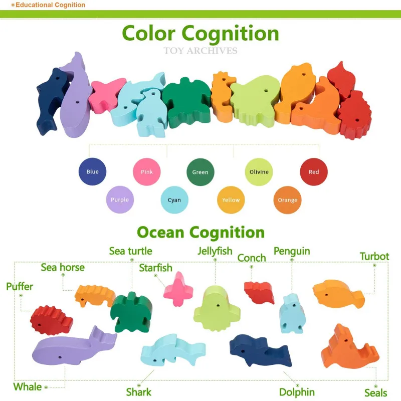 Neue Kinder Montessori Holz Tier Balance Blöcke Brettspiele Spielzeug Dinosaurier Pädagogisches Stapeln Hohe Gebäude Block Holz Spielzeug