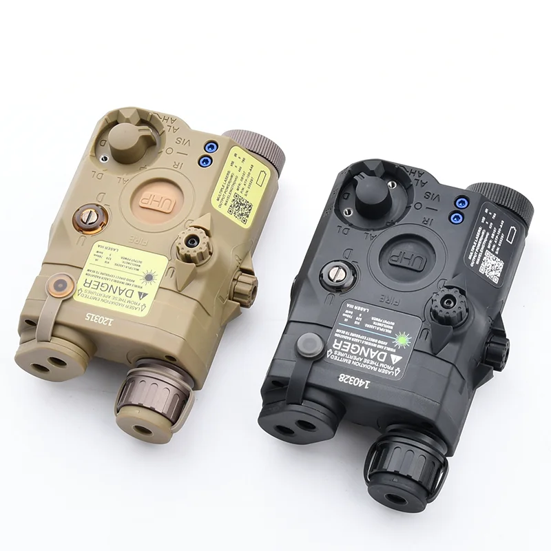 Tactical Airsoft UHP PEQ-15 LA5C Red Dot Green Laser IR Indicator Scout LED Light Compatible with AR15 20MM Rail