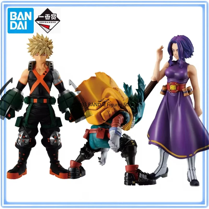 BANDAI My Hero Academia Ichiban Kuji Kamen Captain America Katsuki Bakugou Lady Nagant Izuku Justice's Form Action Figures