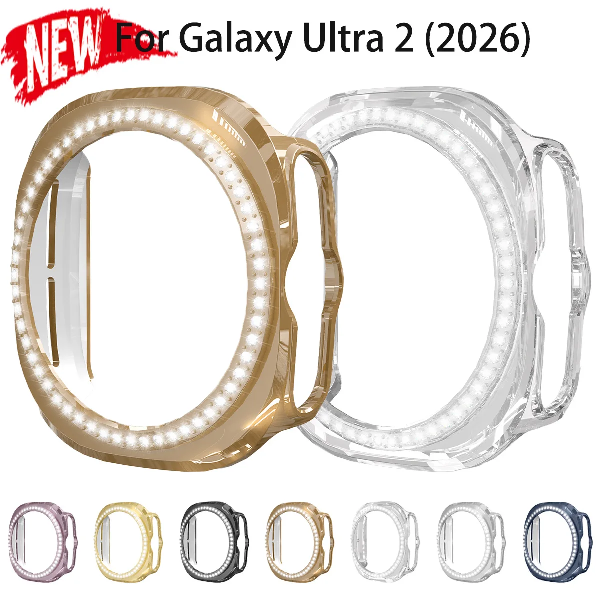 Woman Shiny Diamond Case for Samsung Galaxy 9 Ultra Ultra 2 Bling Protective Cover Shell for Galaxy Ultra 2026 Anti-drop Frame