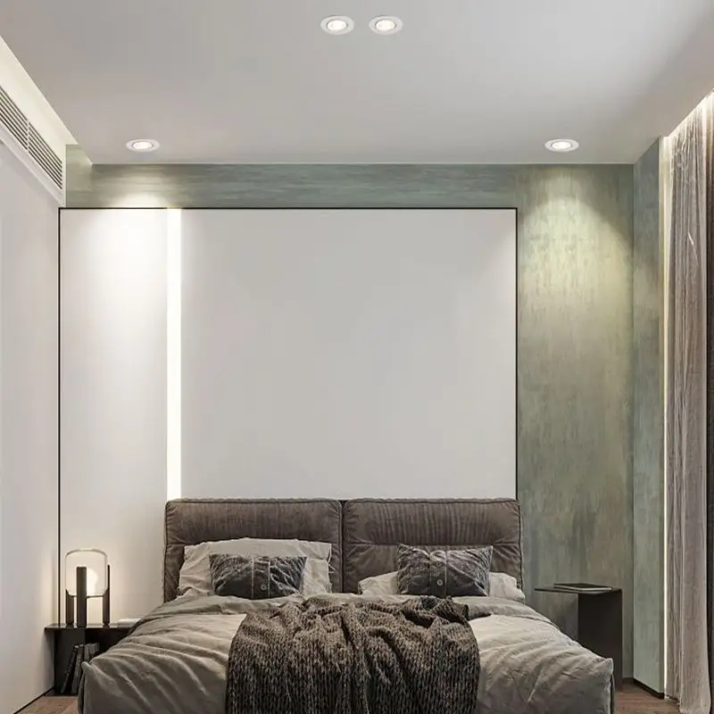 Immagine 7: Staffa montata da incasso a LED in plastica GU10/MR16 Supporto base per lampadina Accessori per telaio per faretto a soffitto sostituibile per interni