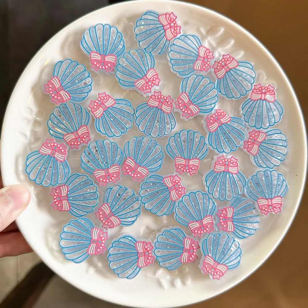 10Pcs Kawii resin shell princess Miniature Flat Back Cabochons For Hairpin Scrapbooking DIY Home Decor Craft Accessories