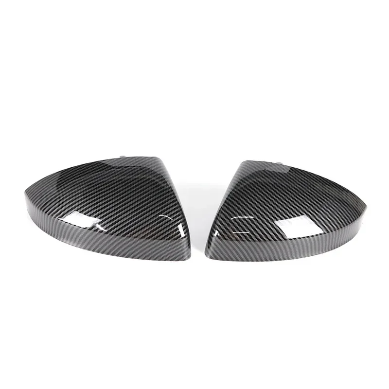 for Audi TT TTS TTRS R8 MK3 Carbon Fiber Pattern Gloss Black Water Transfer Rearview Mirror Cover Replacement