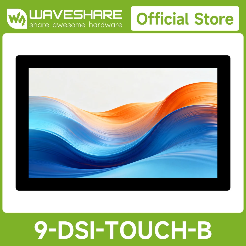 Waveshare 9inch DSI Capacitive Touch Display, Wide Color Gamut, 720×1280, IPS Panel 10-Point Touch, Toughened Glass Panel