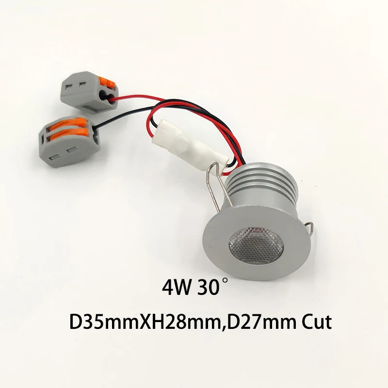 1W 2W 3W 4W Mini lanterns Led Spotlight Downlight Display Cabinet Bar Table 12V-24V Ceiling Embedded Stair Indoor LED Downlight
