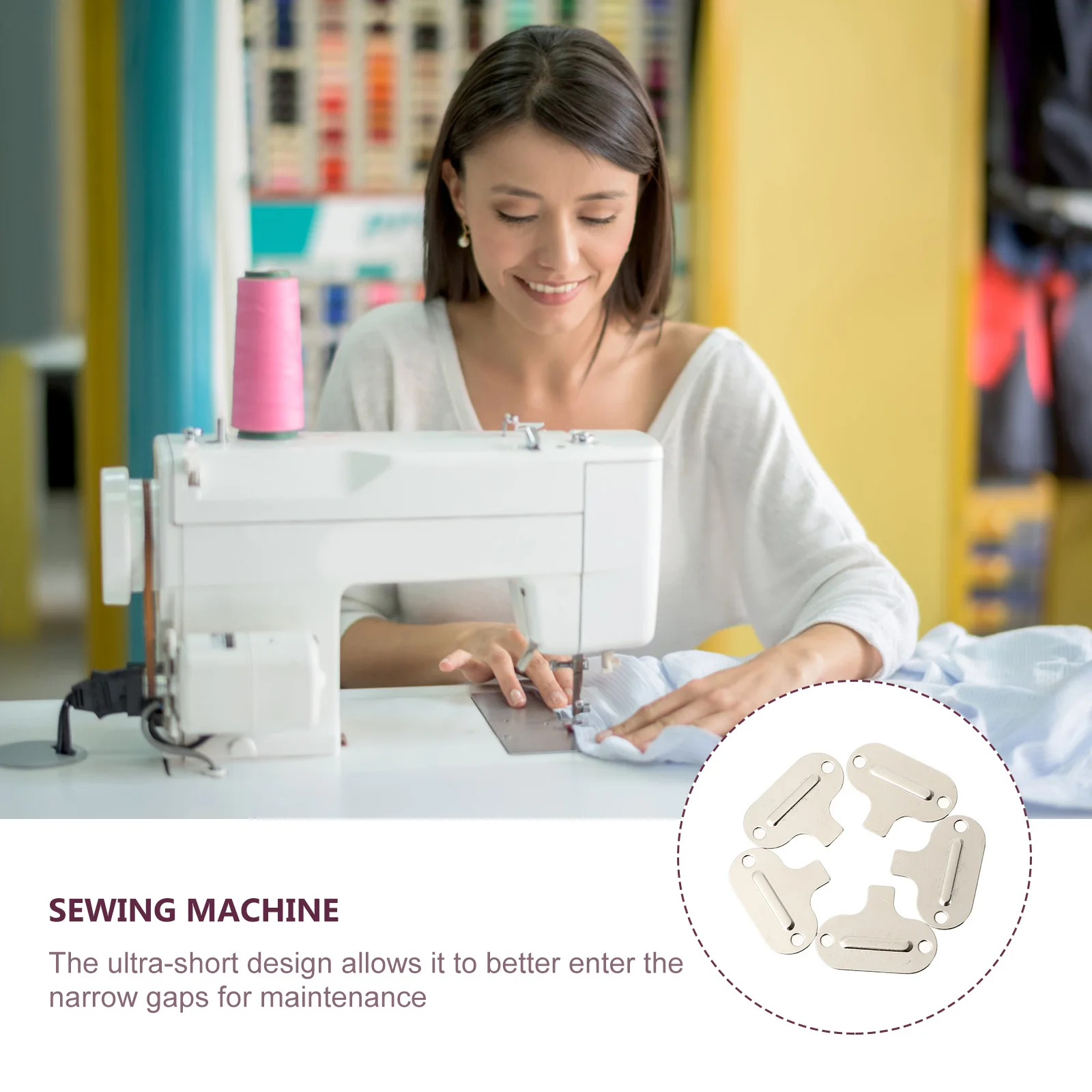 

5Pcs Selected Stainless Steel Sewing Machine Screwdriver Durable for Narrow Gaps Repairing Supplies Home Use Mini Screwdriver