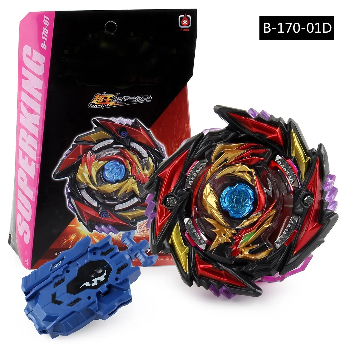 Box Set s B-170 Super King Death Abyss Diabolos Bey B170 Spinning Top Gyro With Launcher Kids Games Toys For Children