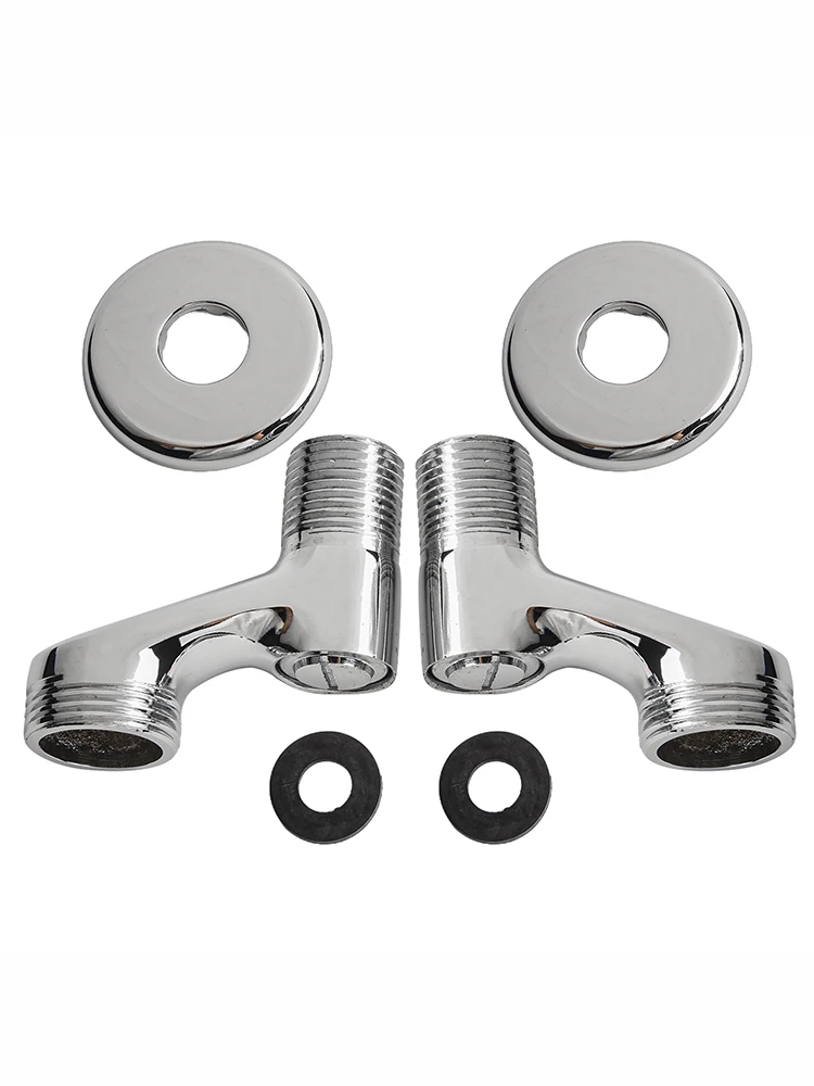 Adjustable Angle Valve Replacement Shower Faucet Adapter Part Stainless Steel Wall Mounted Bathroom Accessories