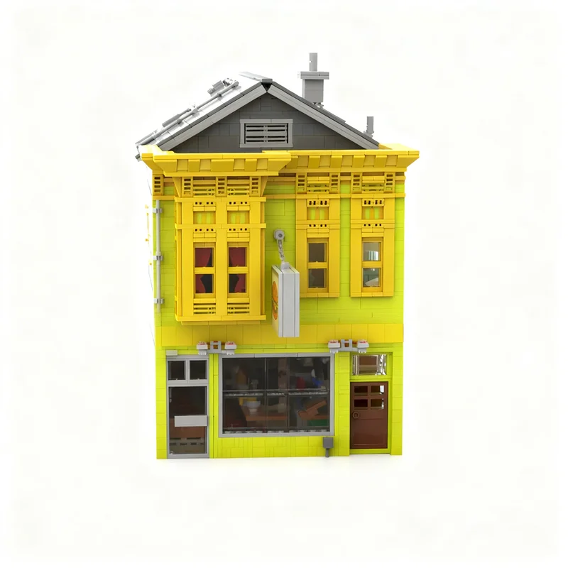 4704pcs MOC Modular Buildings Bob's Burgers House Model Toys Building Blocks Christmas Gifts Construction Display Collection