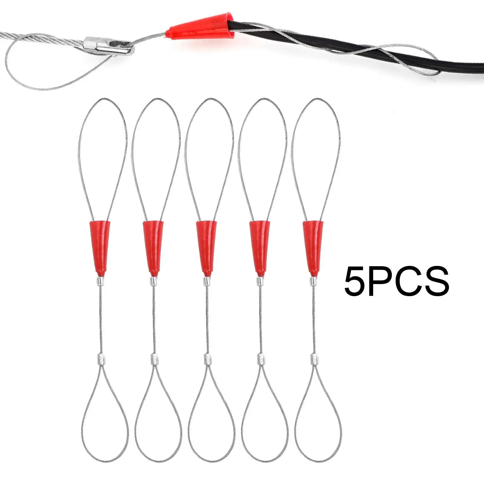 5 Pieces Cable Puller Quick Pulling Wire Portable Strong 240mm Cable Harness Wire Fastener for Fishing Electric Floor Conduit
