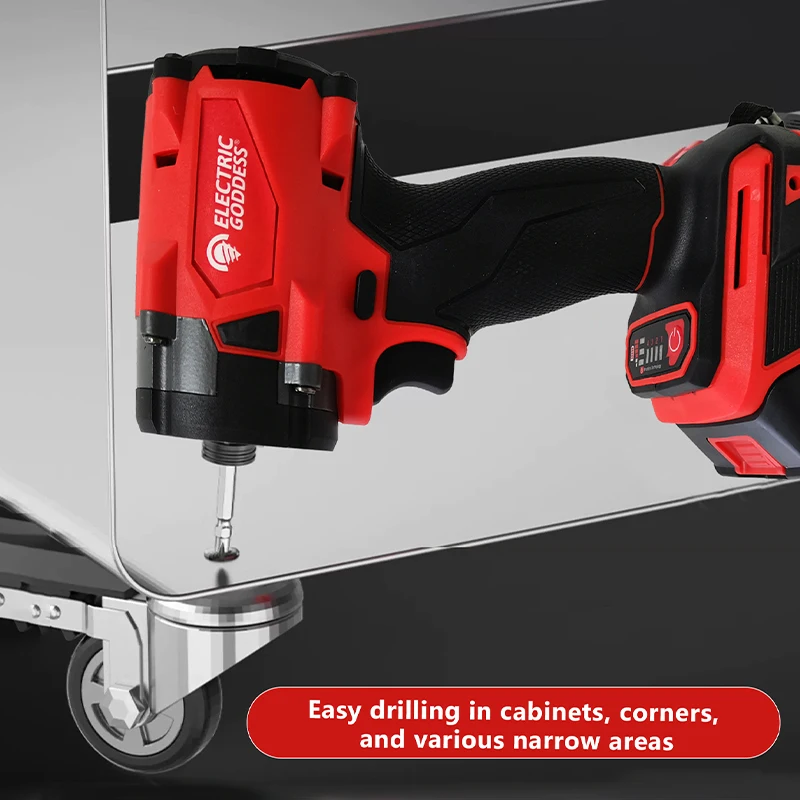 Imagem -03 - Cordless Bateria de Lítio Recarregável Elétrica Deusa Brushless Impact Driver 500nm 20v Motor Chave Chave de Fenda Pow