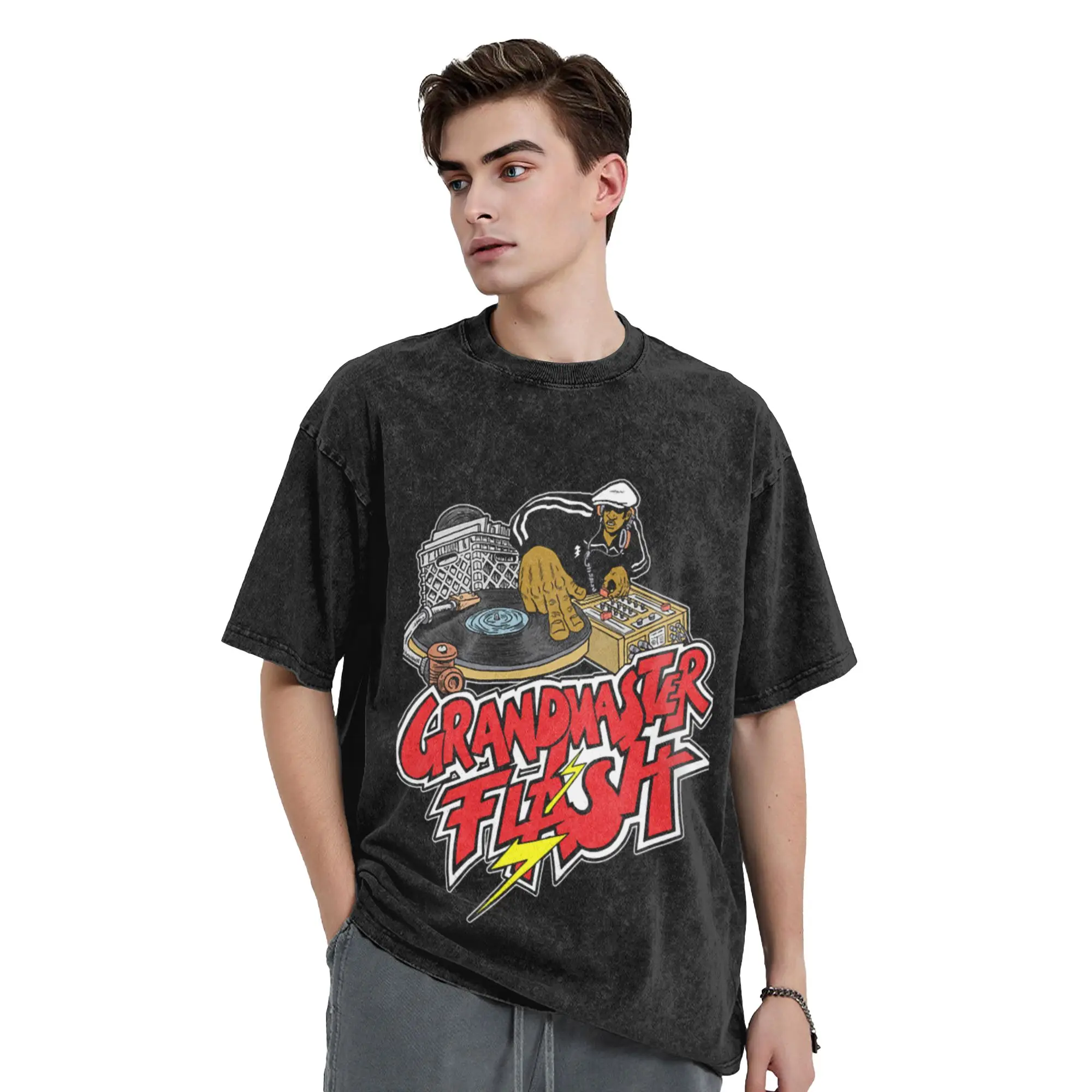 Grand Master Flash Unique Comfort A T-Shirt Oversized Short Sleeve Men's Women's Cotton Tees Tops