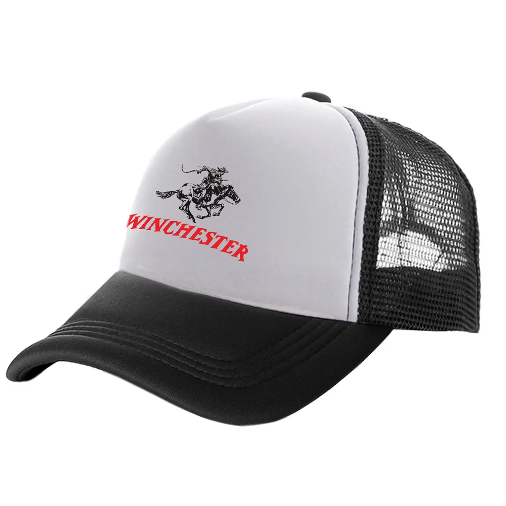 Winchester Rifles Trucker Cap Men Winchester Hat Baseball Caps Cool Summer Unisex Mesh Net Hat