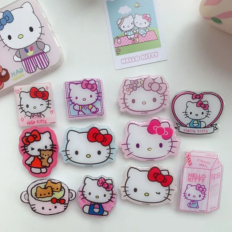 Kawaii Hello Kitty Supporto per telefono Simpatico cartone animato Airbag Stand Lazy Desktop Artefatto Decorazione del desktop Regalo per studentesse Commercio all'ingrosso