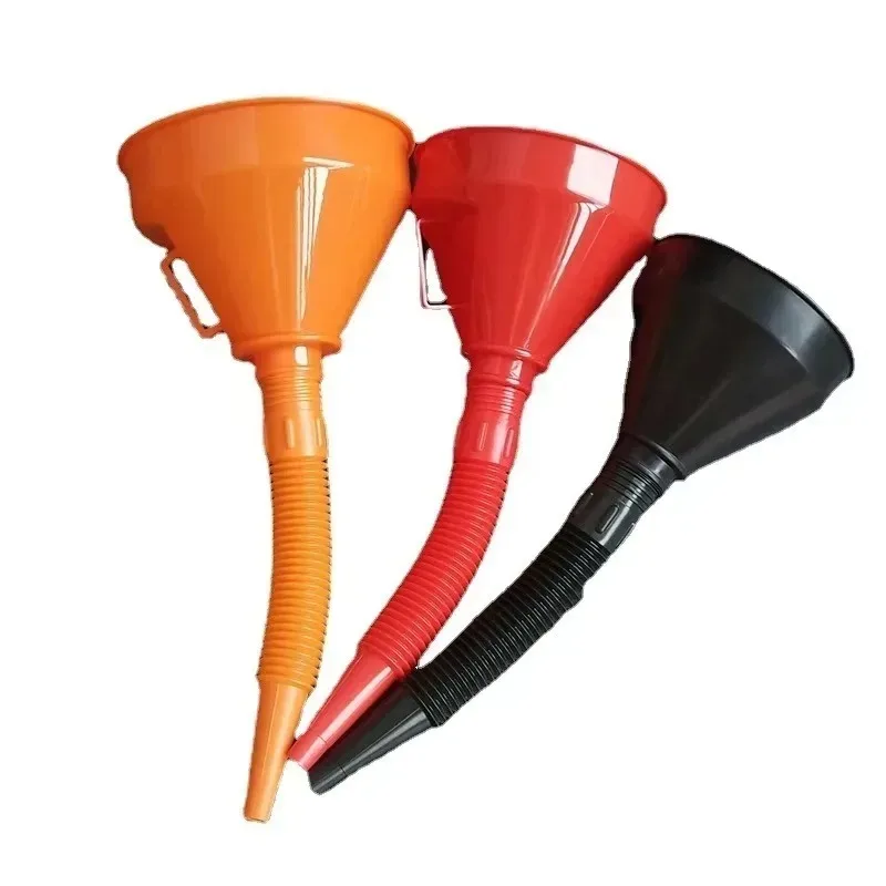 1PC Automotive Plastic Funnel Wide Mouth Fuel and Oil Multi-use Flexible Right Angle Funnels for Water Coolant and Engine Oil