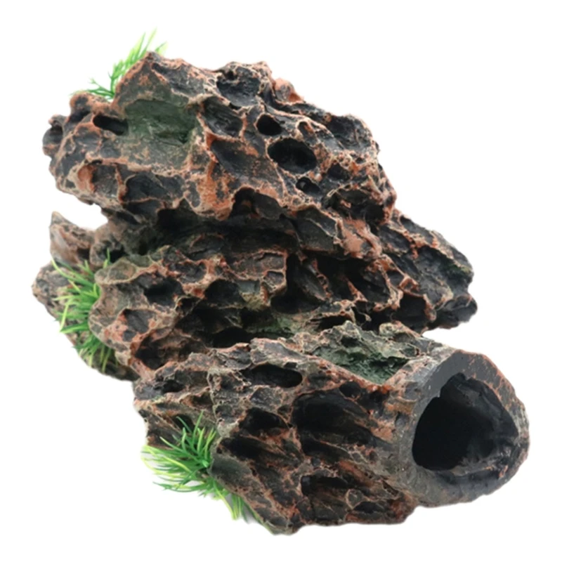 

Fish Shrimp Tanks Stone Grass Ornaments Aquariums Landscaping Mountain New Dropship