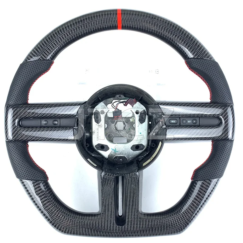 

2004 2005 2006 2007 2008 2009 2010 For Ford Mustang GT Steering Wheel Carbon Fiber Leather car Interior cars accessories