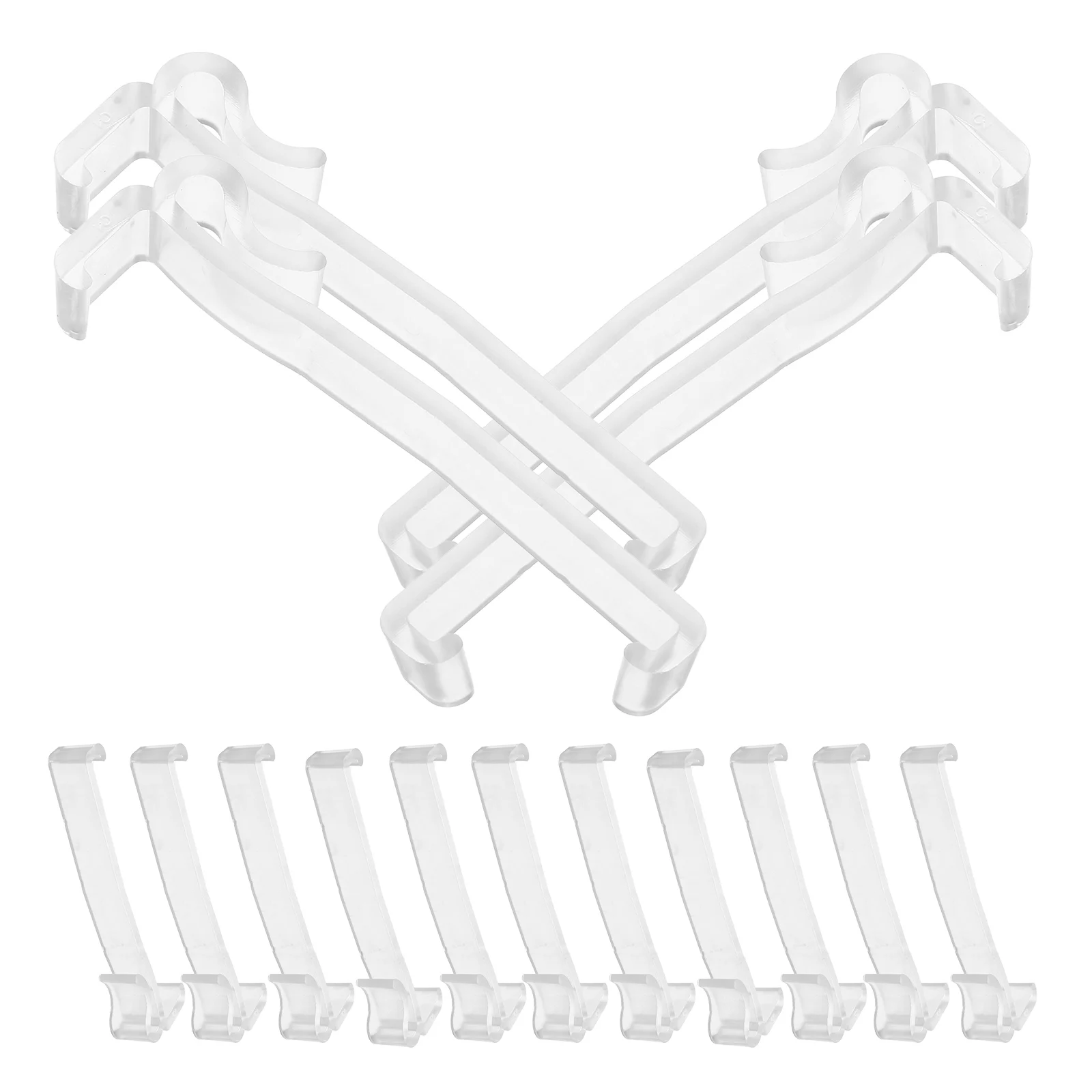 

20 pcs Vertical Blind Clips Transparent Retainer for Window Blinds Parts Easy Installation Sturdy POM Material Hidden Design