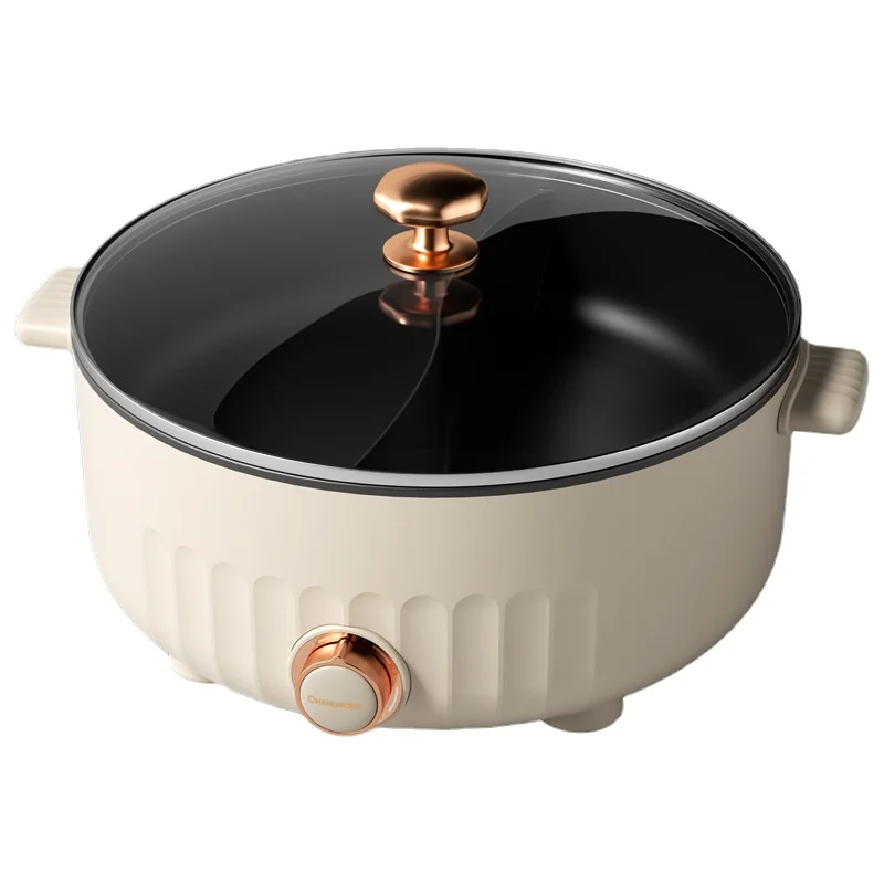 Mandarin Duck Electric Hot Pot Household Multi-functional All-in-One Hot Pot Non-stick All-in-One Hot Pot 6L