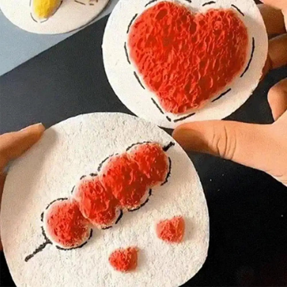 مجموعات فنية من نسيج الرغوة ورق رسم فارغ ثلاثي الأبعاد إسفنجة قماشية سحرية مع فرشاة مياه بيضاء منتفخة ورق طلاء لوازم فنية