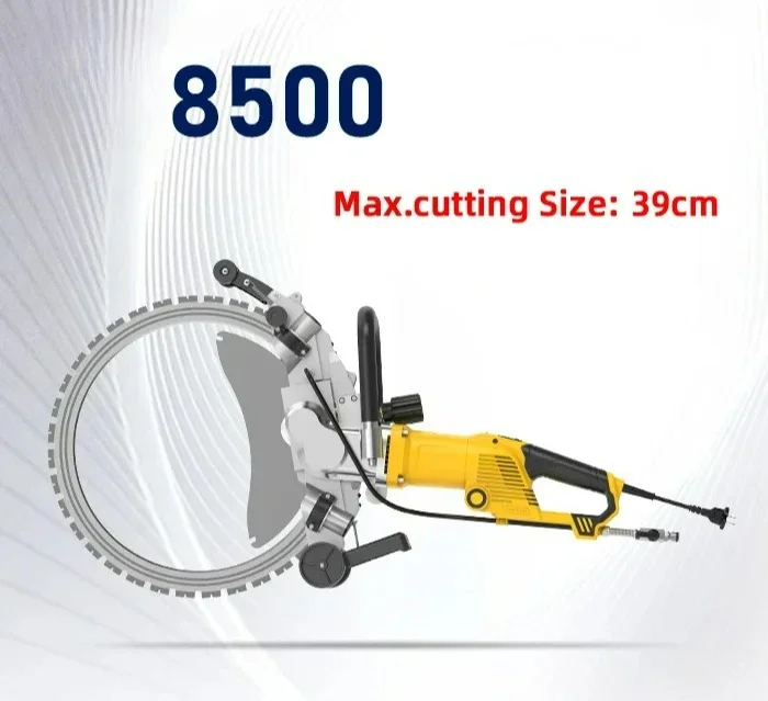 Customizable 8500 220V 5000 Watt Brushless Reinforced Concrete Cutter Wall Handheld Saw Ring Blade Concrete Cutter