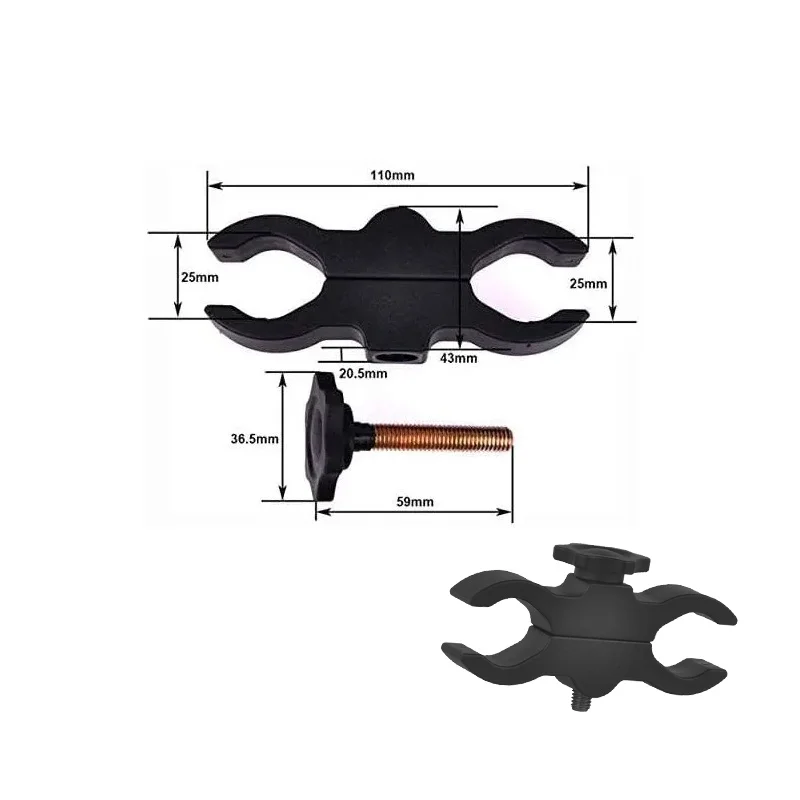 Scope Flashlight Laser Mount Bracket,Adjustable Mounting,Fit Hunting Binoculars with diameters (25mm-30mm),Toy Gun Accessories