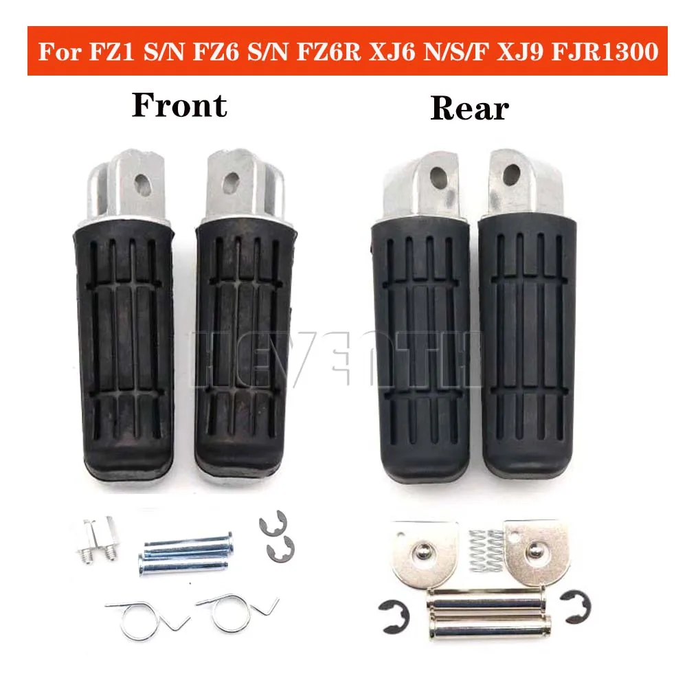

Motorcycle Front Rear Footrests Foot Pegs For Yamaha FZ1 FZ6 FZ6S FZR600 XJ6 XJ9 Fazer 1000 XJ600 YZF 600 R6 MT03 TDM900 R1