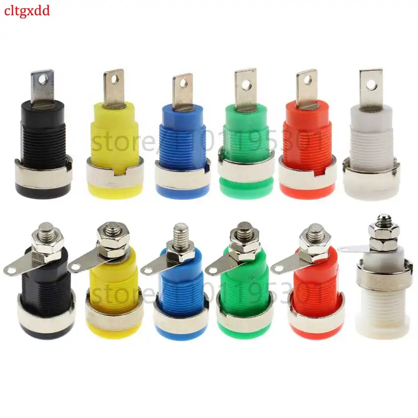 

cltgxdd 1pc 4MM Binding Post Multimeter Instrument Banana Socket High-voltage Sheathed Terminal Test Probe Connector