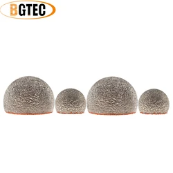 BGTEC 1pc Dia30/50mm Diamond Milling Bits Grinding Pebble Stone Mushroom Head Granite Marble DIY Flowerpot M14 or 5/8-11 Thread