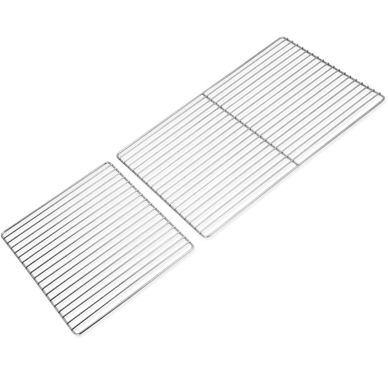 Barbecue BBQ Grill Net Stainless Steel Rack Grid Grate Replacement for Camping Cast Iron Grill Camping Grill Portable Grill