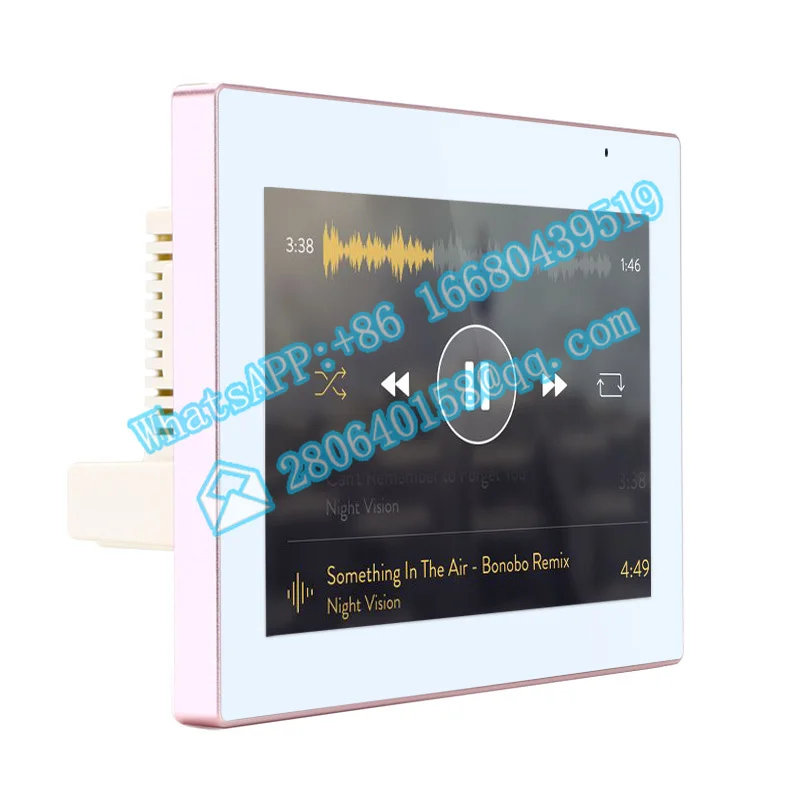 Cheap price 7 inch android wifi rj45 in wall IPS LCD smart touch  light switch with amplifier for  home