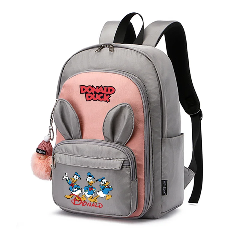 

Donald Duck Kids Backpack For Girls Boys Waterproof Backpacks Children Orthopedics Rabbit Ears School Bags Travel Mochila