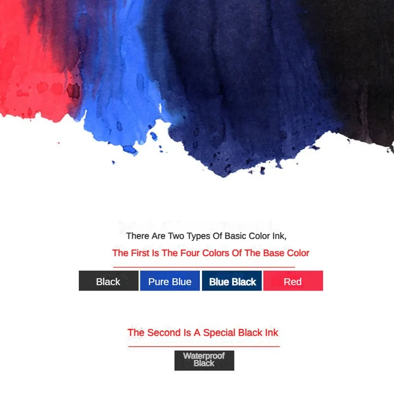 MAJOHN Colorful 50ml Fountain Pen Ink Refilling Inks Stationery School High Quality Calligraphy Fountain Pens Ink PK JINHAO