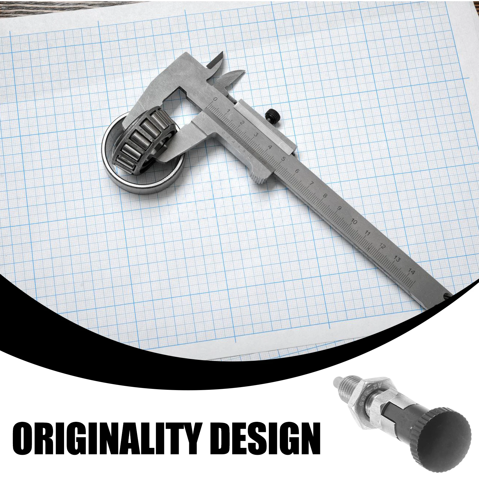 

Knob Plunger Pin M6 Stainless Steel Fine Thread Stop Indexing Plunger Spring Loaded Knob Tool Box Accessories Glass