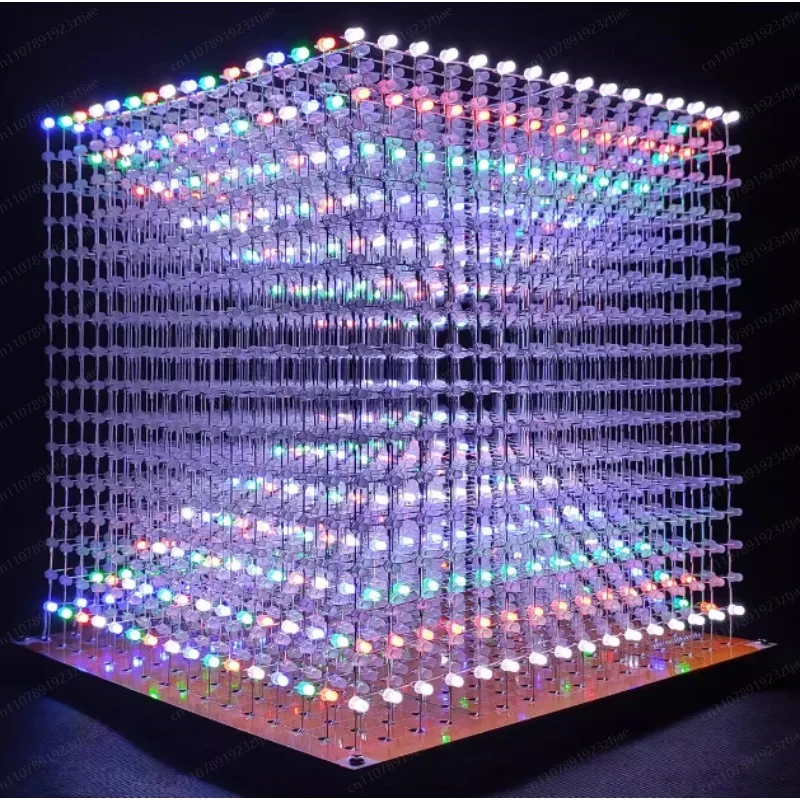 3D16MINI LED Lamp Cube DIY Kit 16x16x16 Programmable Animation for Electronic Projects & Programming Learning