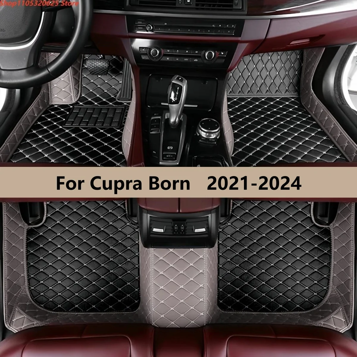 

Car Floor Mats For Cupra Born 2021 2022 2023 2024 Auto Front & Rear Row Full Set Carpet Pads Foot Matts Rugs