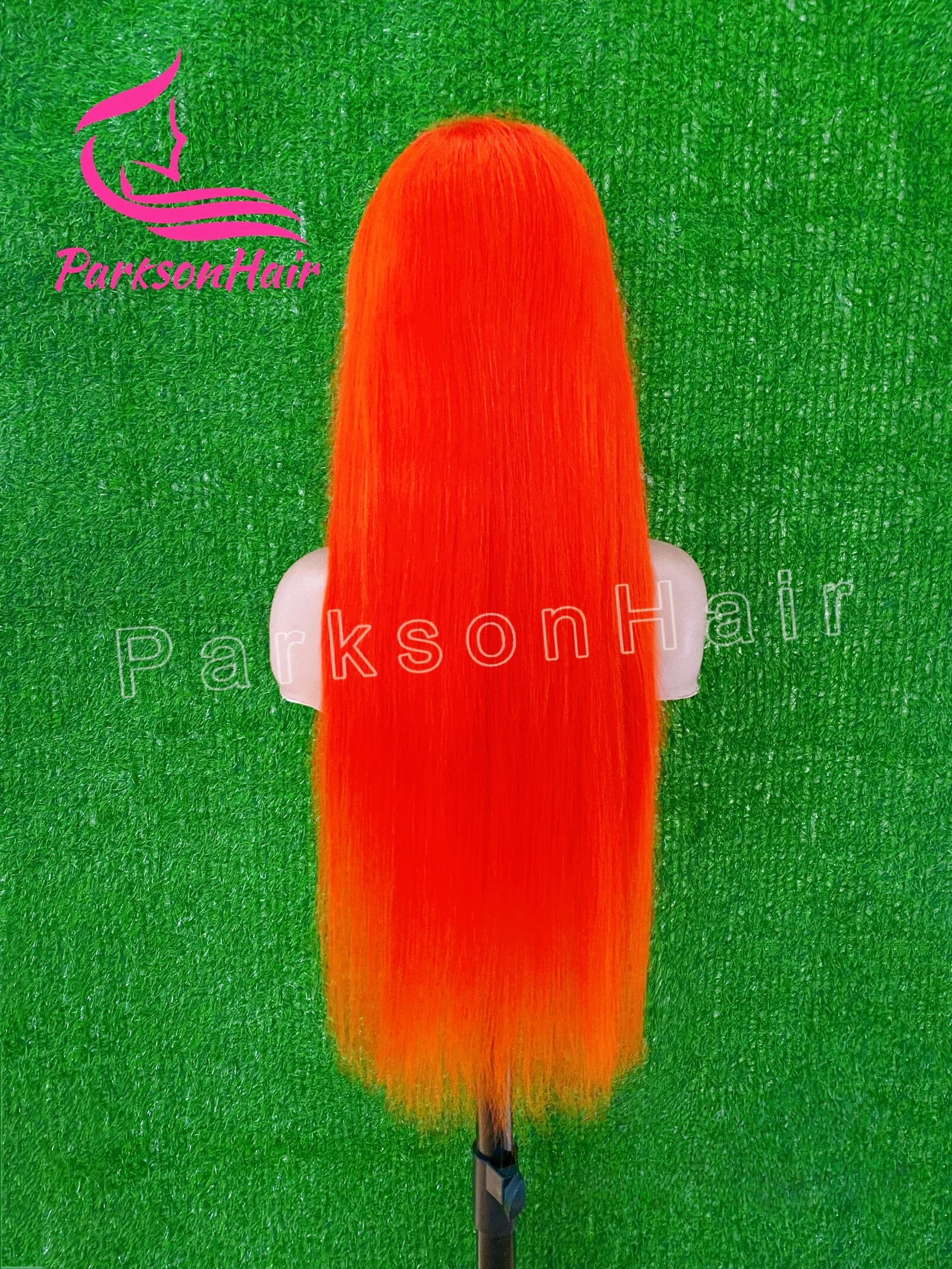 34 بوصة البرتقال الزنجبيل الدانتيل الجبهة الباروكات شعر الإنسان للنساء مستقيم 13x6 الدانتيل الباروكة الأمامية شقراء الملونة قبل قطعها الشعر البورمية