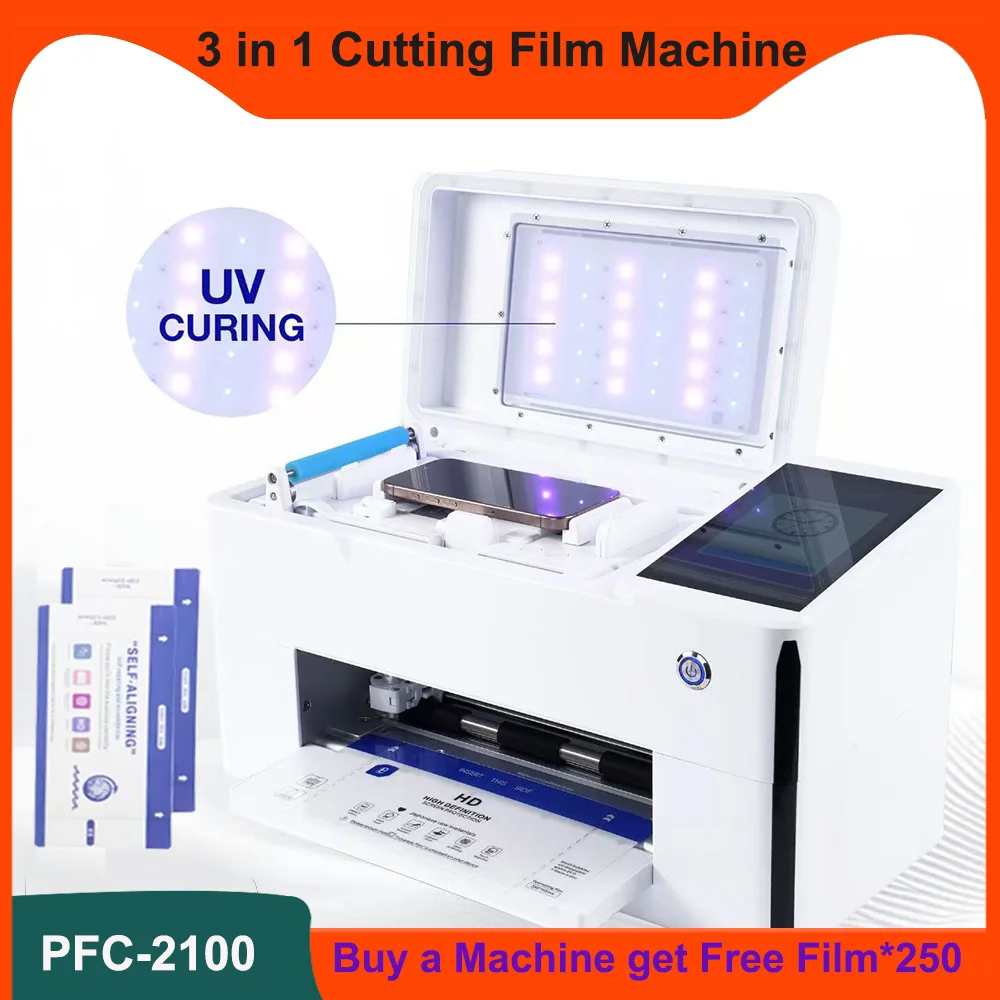 Auto Installing Cutter TPU EPU UV Films Screen Protector Cutting Film Machine Hydrogel Film Screen Protector Unlimted Plotter
