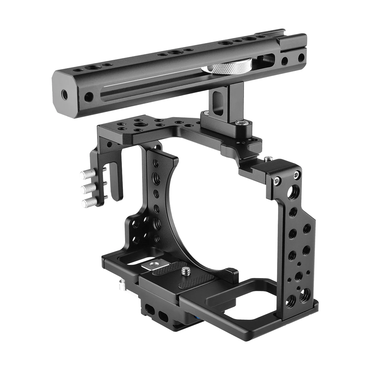 Jelangu klatka operatorska do Sony A7K A7II A7III A7SII A7SII A7RIII A7RII A7X zestaw klatek z zimnym uchwytem płyta szybkiego uwalniania podstawa