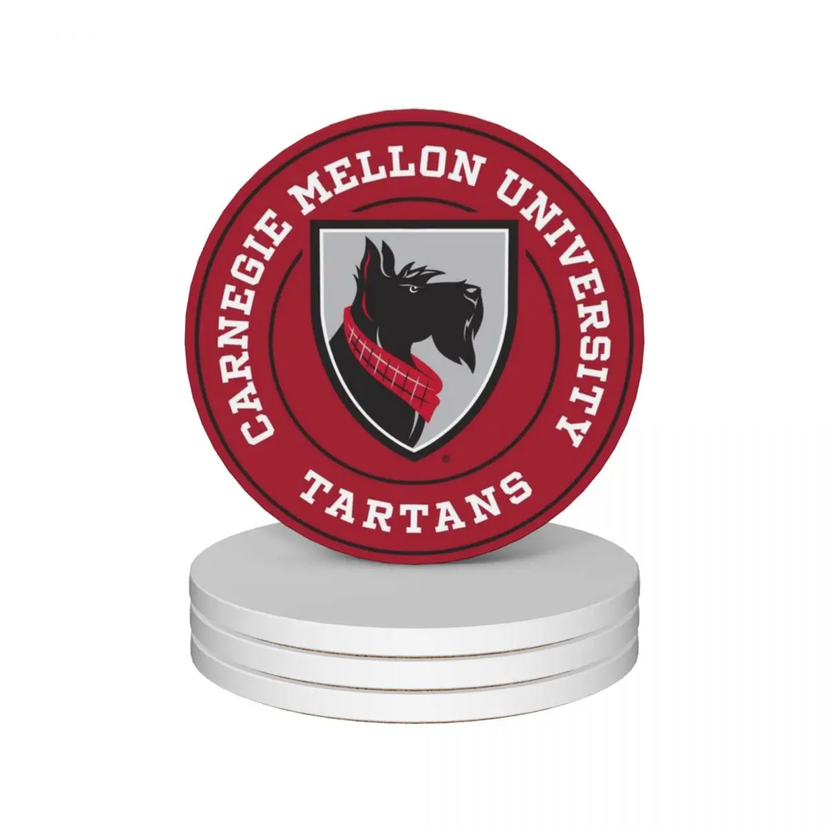 Carnegie Mellon - Tartans Ceramic Coasters (Set of 4) original for ceramics coffee Coasters