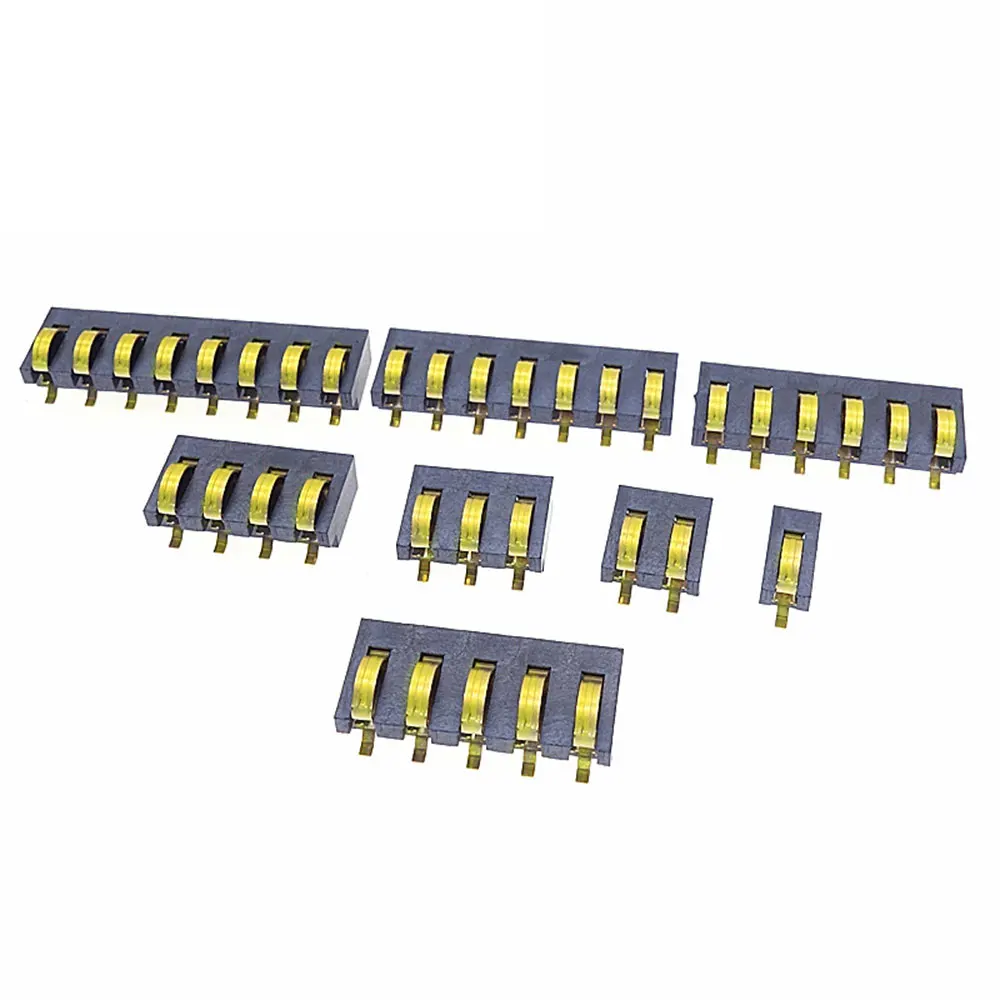 High-current Spring Compression Contact 4mm Pitch 1P 2P 3P 4P 5P 6P 7P 8P Power Charging Seat Battery sliding type Connectors